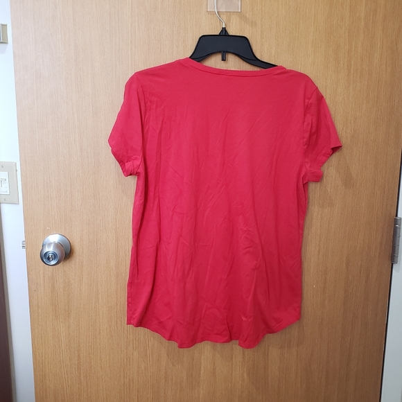 Rebel Sky, red anchor graphic nautical theme, short sleeve tee shirt, XL - Picture 4 of 11